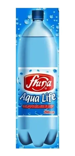 Agua gasificada life fruna 2Lts