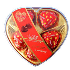 Corazon bombom 5 unidades 50grs hearts for you